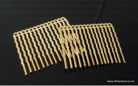 Decorative Hair Comb Bases - Gold